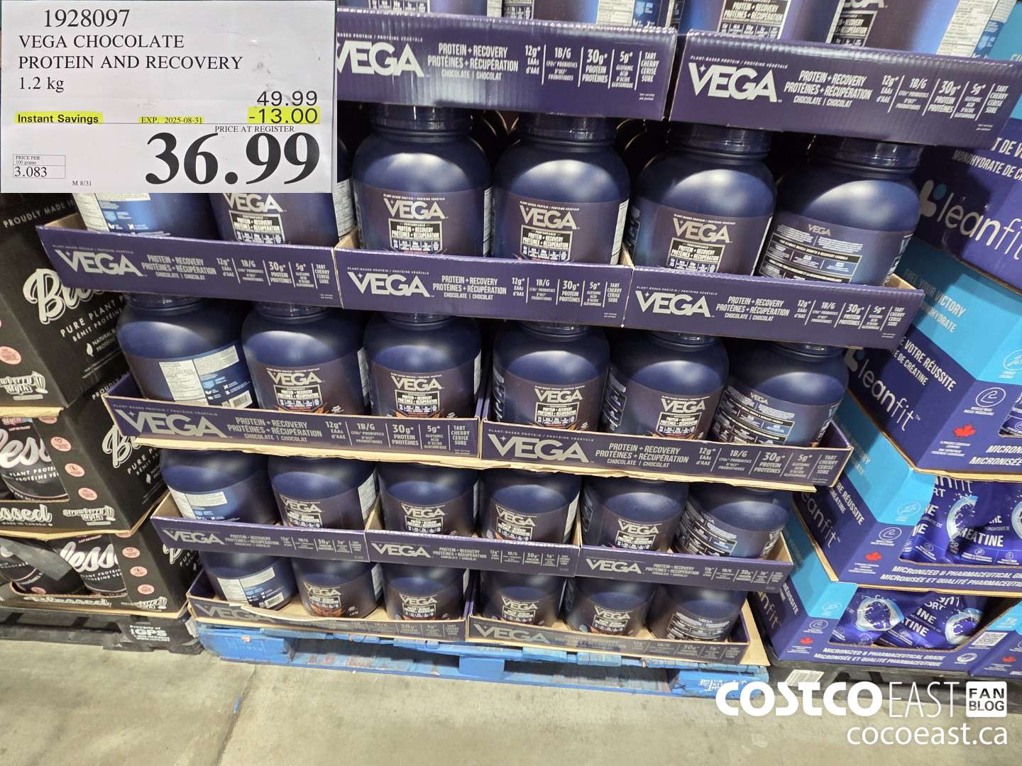 1928097 VEGA CHOCOLATE PROTEIN AND RECOVERY 1.2 KG ($13.00 INSTANT SAVINGS EXPIRES ON 2025-08-31) $36.99