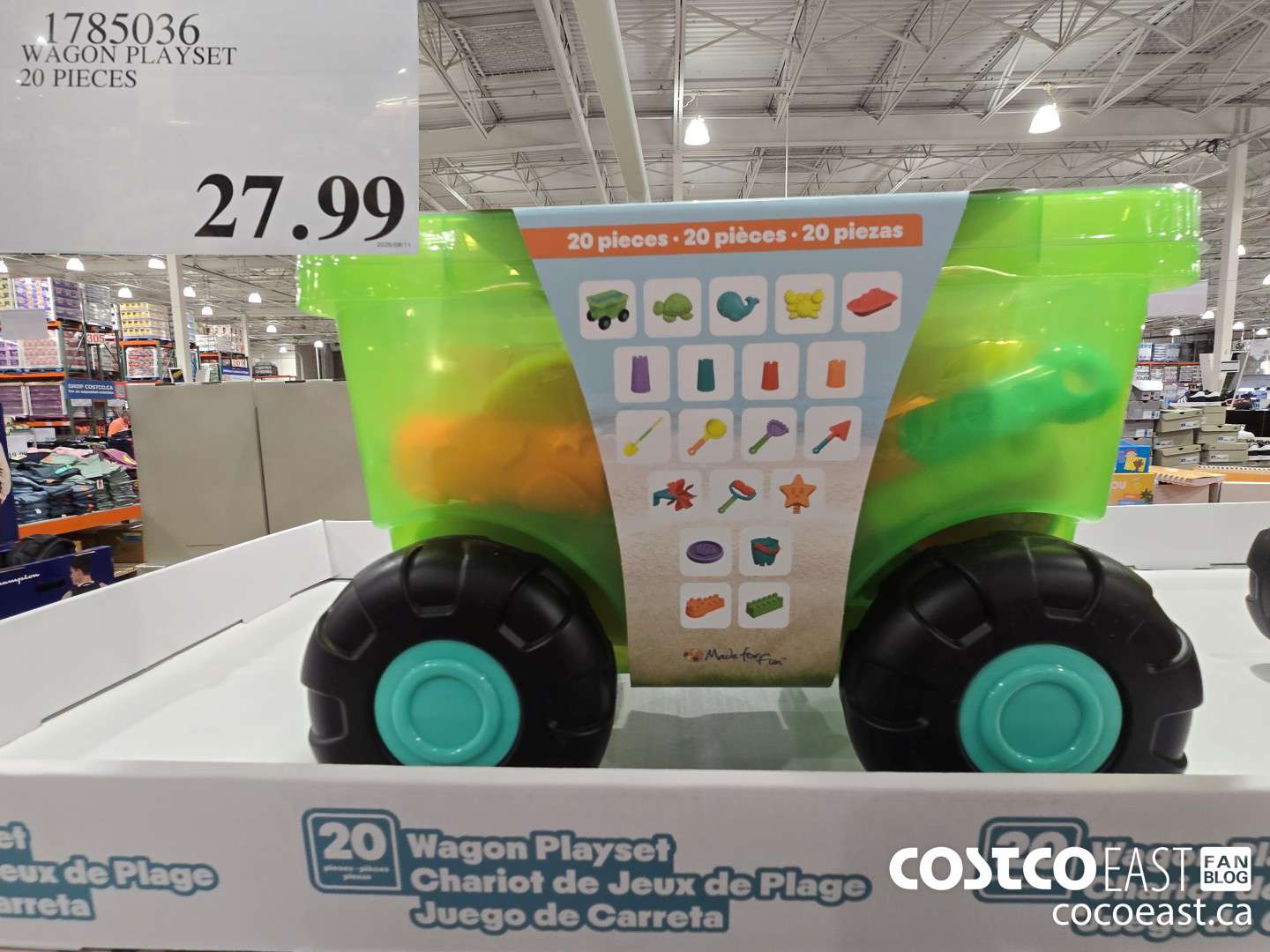 1785036 WAGON PLAYSET 20 PIECES $27.99