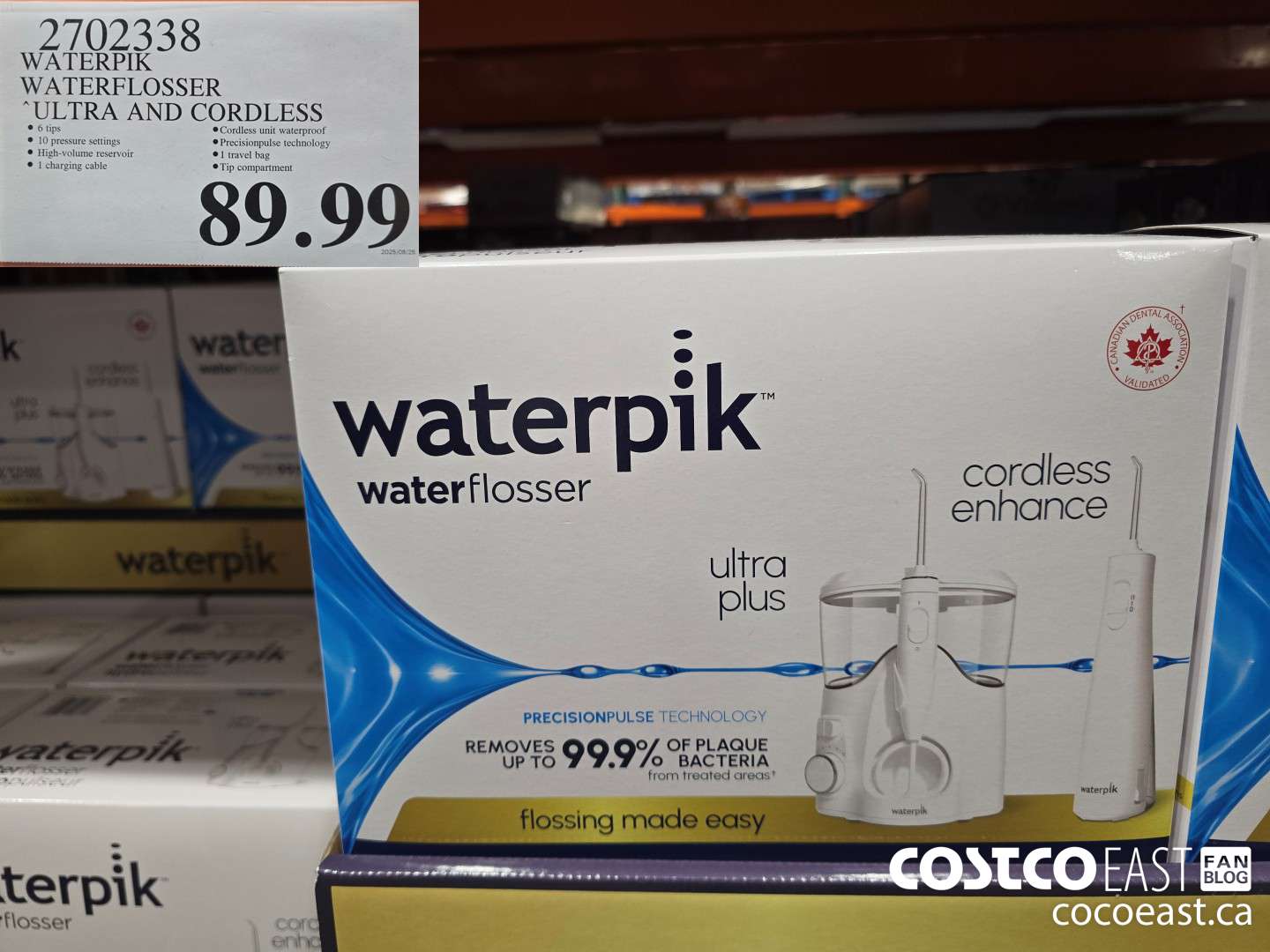 2702238 WATERPIK WATERFLOSSER ULTRA AND CORDLESS $89.99