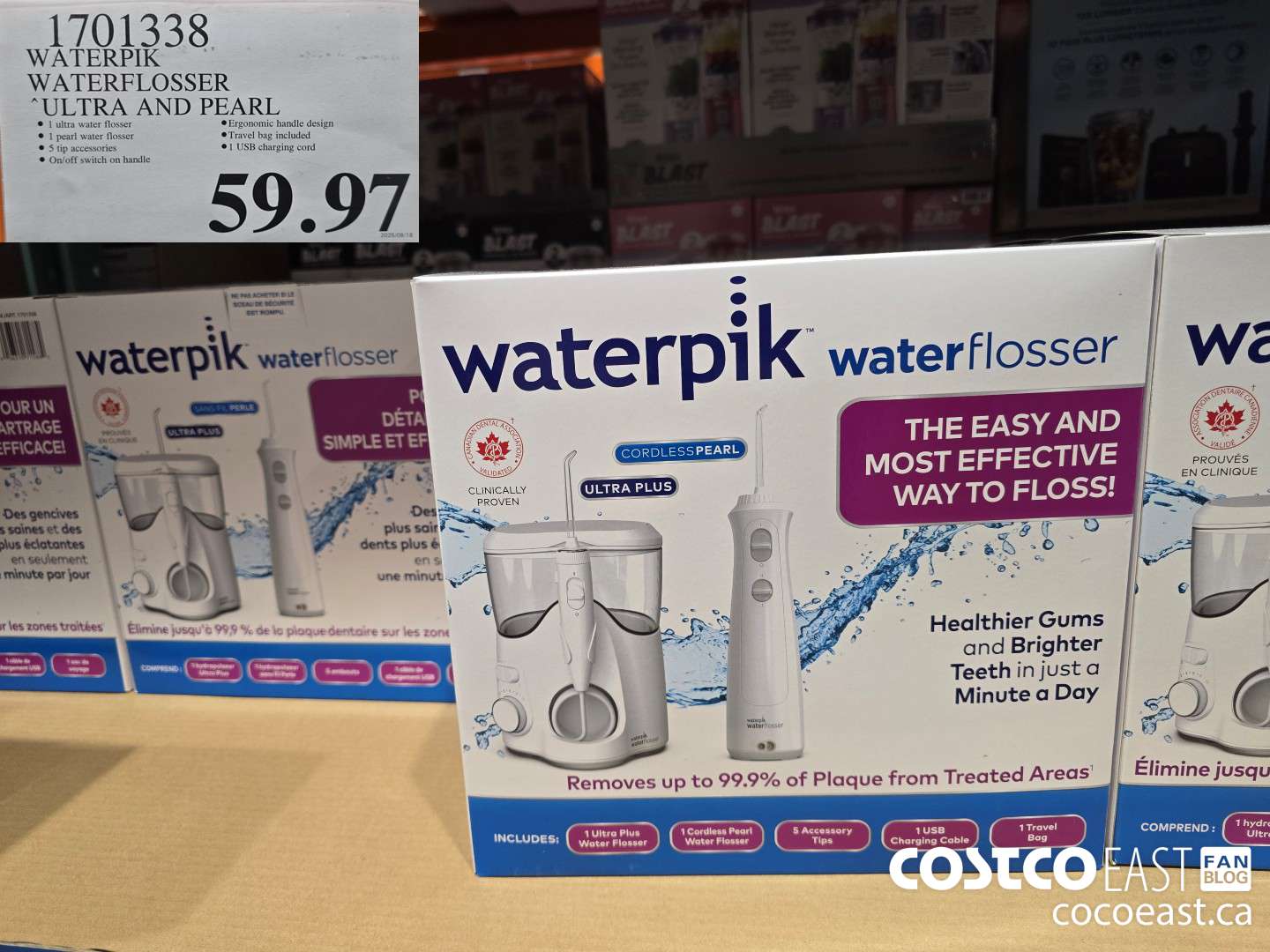 1701338 WATERPIK WATERFLOSSER “ULTRA AND PEARL $59.97