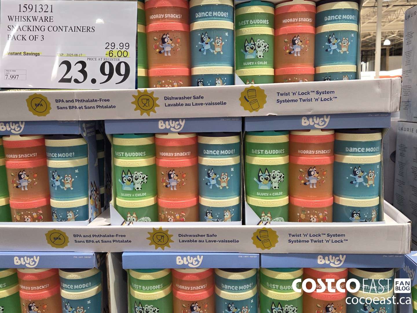 1591321 WHISKWARE SNACKING CONTAINERS PACK OF 3 ($6.00 INSTANT SAVINGS EXPIRES ON 2025-08-17) $23.99