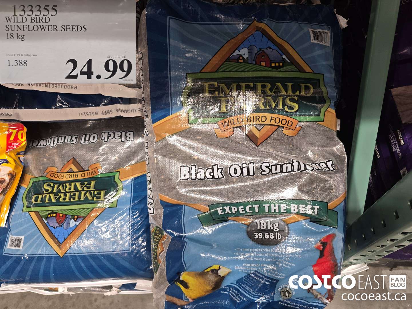 133355 WILD BIRD SUNFLOWER SEEDS 18 kg $24.99