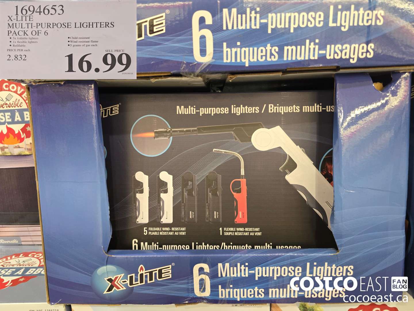 1694653 X-LITE MULTI-PURPOSE LIGHTERS PACK OF 6 $16.99