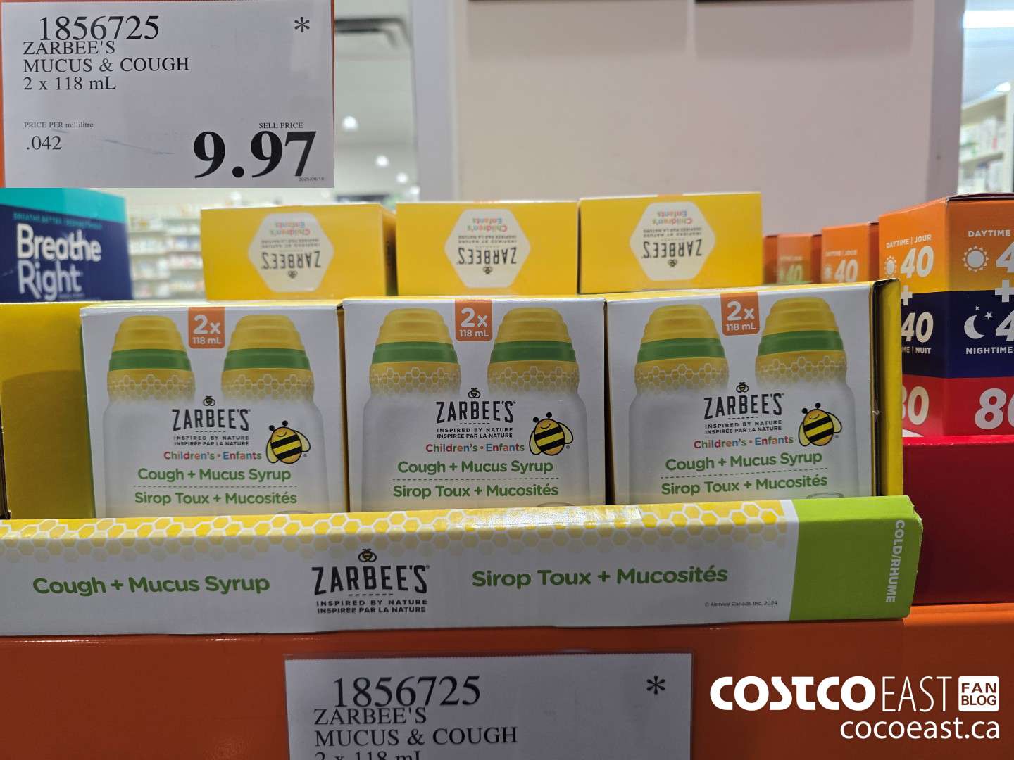 1856725 ZARBEE'S MUCUS & COUGH 2 X 118 ML $9.97