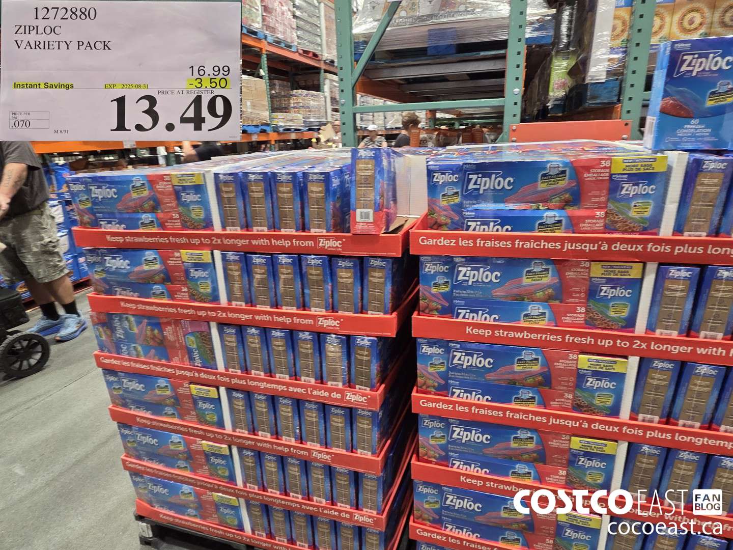 1272880 ZIPLOC VARIETY PACK ($3.50 INSTANT SAVINGS EXPIRES ON 2025-08-31) $13.49