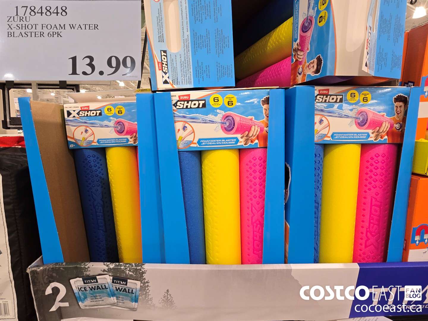 1784848 ZURU X-SHOT FOAM WATER BLASTER 6PK $13.99