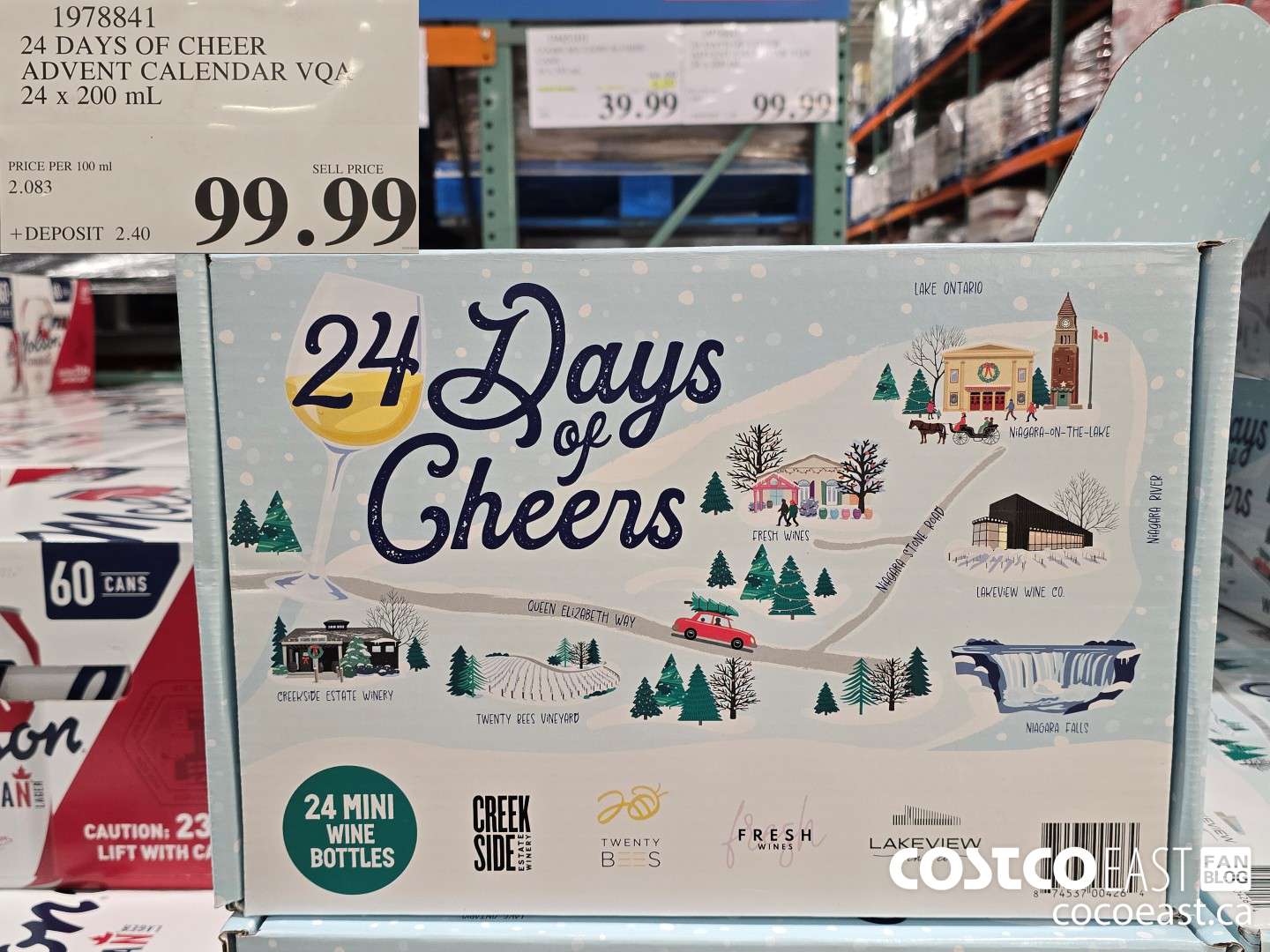 1978841 24 DAYS OF CHEER ADVENT CALENDAR VQA 24 x 200 mL $99.99