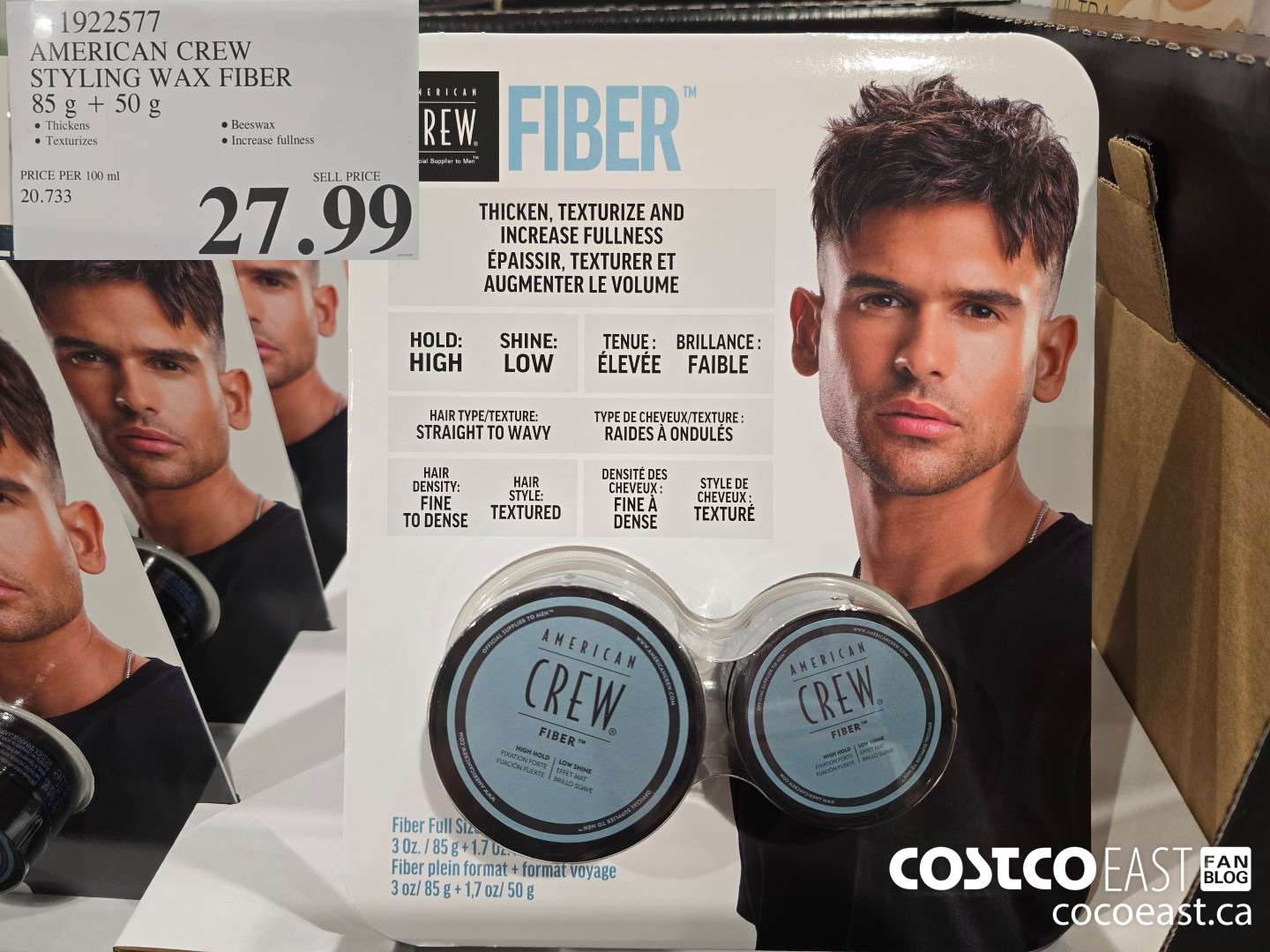 1922577 2 AMERICAN CREW STYLING WAX FIBER 85g + 50G $27.99