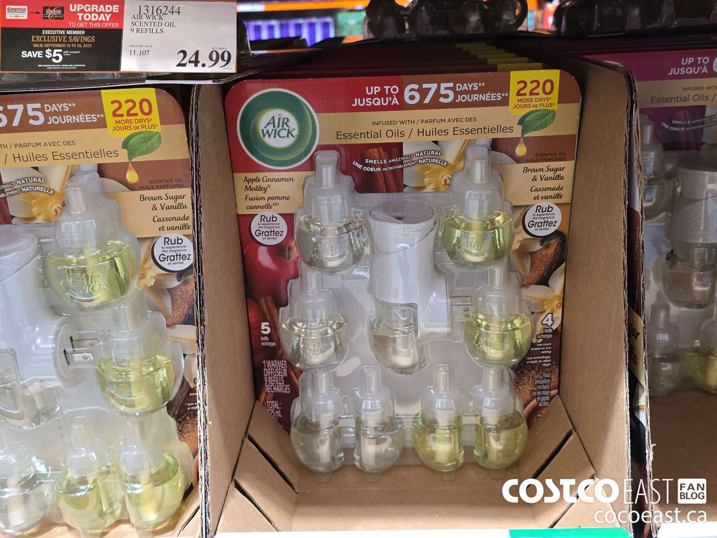 1316244 AIR WICK SCENTED OIL 9 REFILLS ($5.00 INSTANT SAVINGS EXPIRES ON 2025-09-28) $19.99