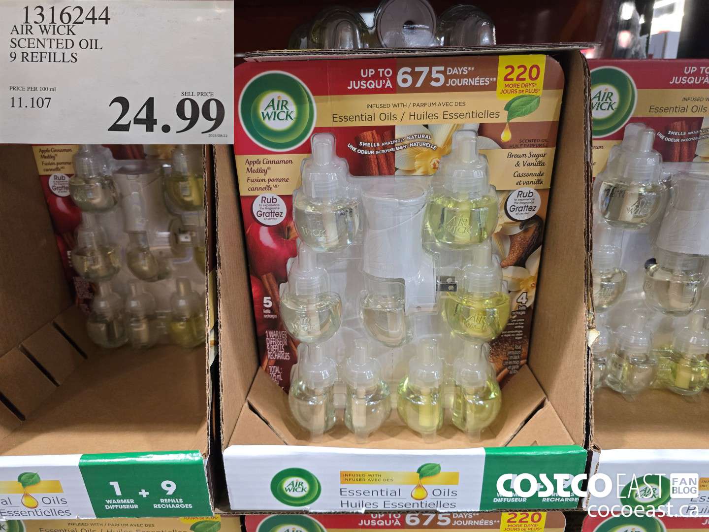 1316244 AIR WICK SCENTED OIL 9 REFILLS $24.99