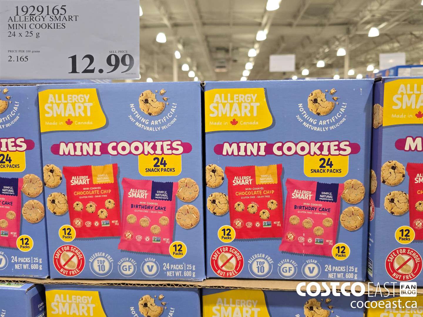 1929165 ALLERGY SMART MINI COOKIE 24 X 25 G $12.99