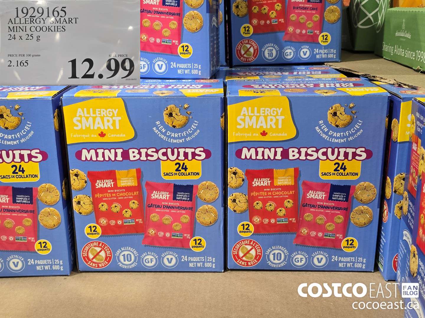 1929165 ALLERGY SMART MINI COOKIE 24 X 25 G $12.99