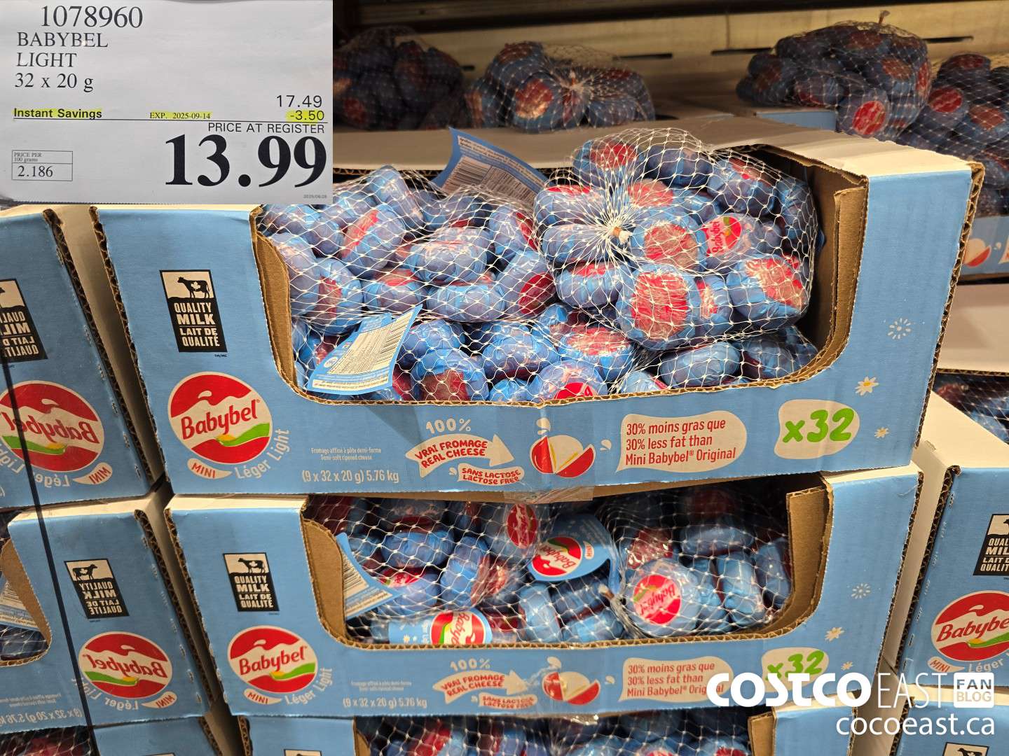 1078960 BABYBEL LIGHT 32 X 20g ($3.50 INSTANT SAVINGS EXPIRES ON 2025-09-14) $13.99