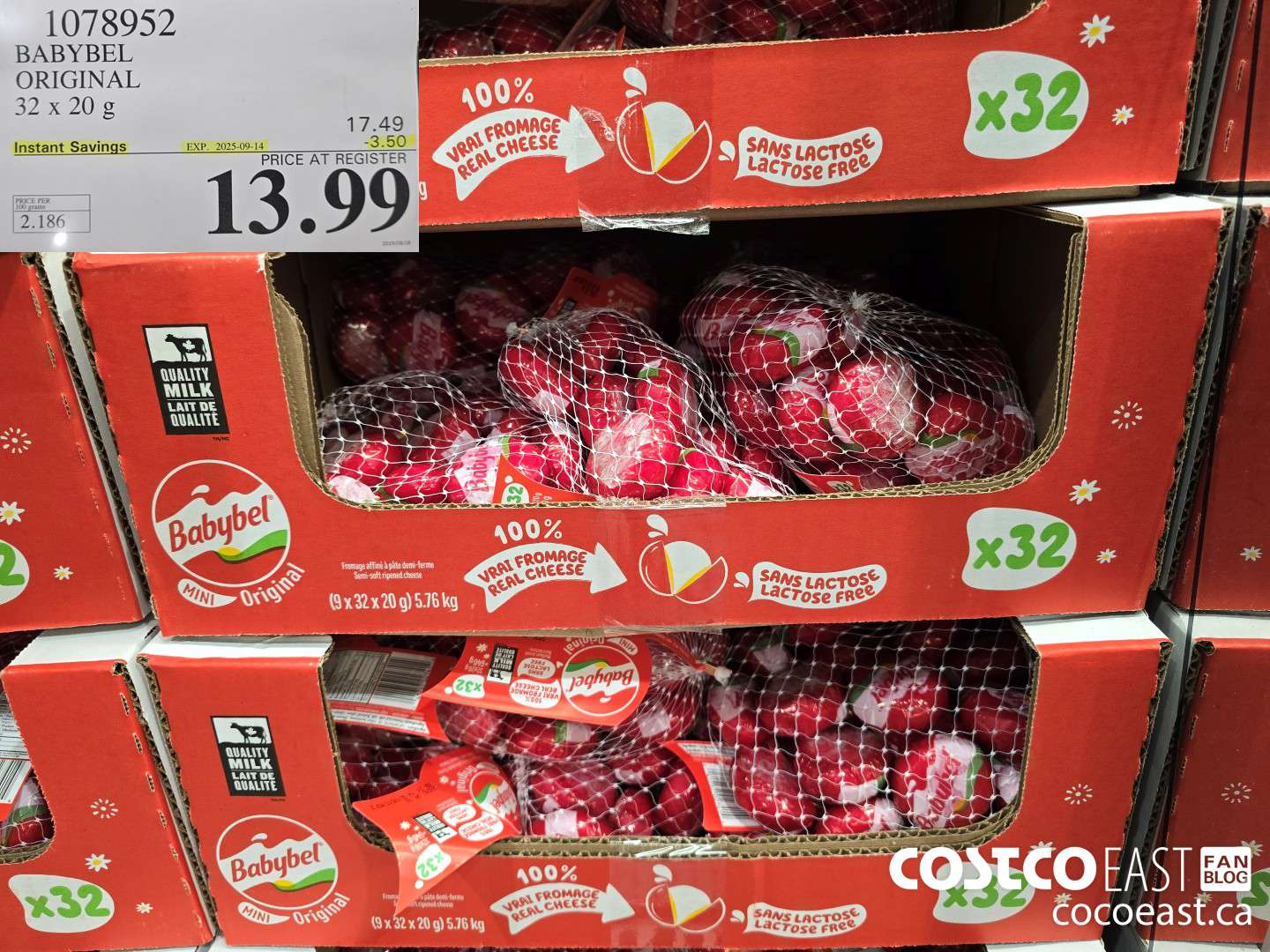 1078952 BABYBEL ORIGINAL 32x20g ($3.50 INSTANT SAVINGS EXPIRES ON 2025-09-14) $13.99