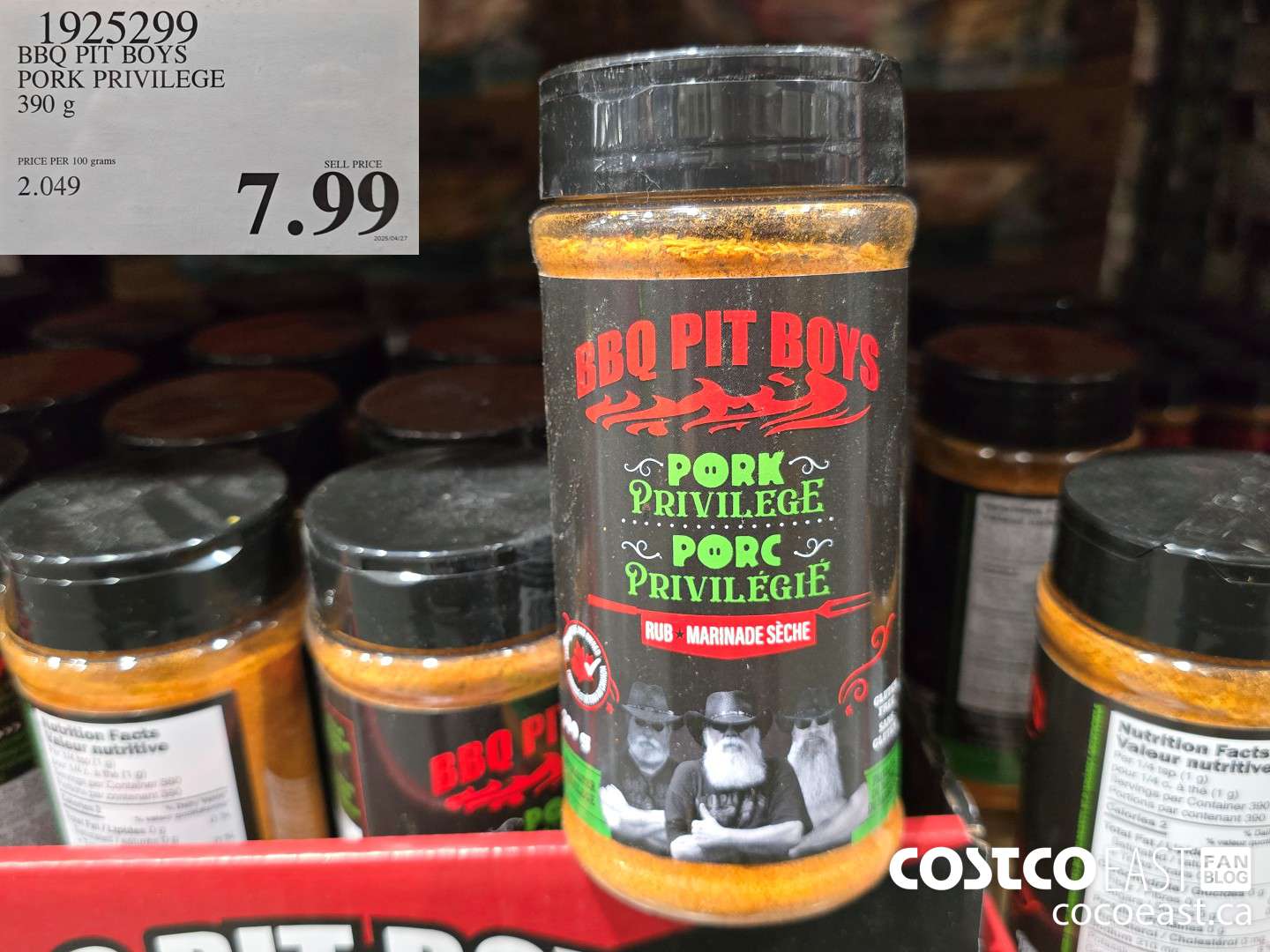 1925299 BBQ PIT BOYS PORK PRIVILEGE 390 G $7.99