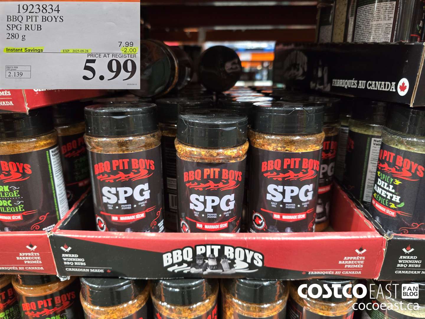 1923834 BBQ PIT BOYS SPG RUB 280 g ($2.00 INSTANT SAVINGS EXPIRES ON 2025-09-28) $5.99