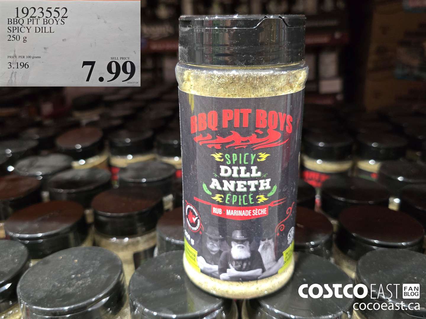 1923552 BBQ PIT BOYS SPICY DILL 250 g $7.99