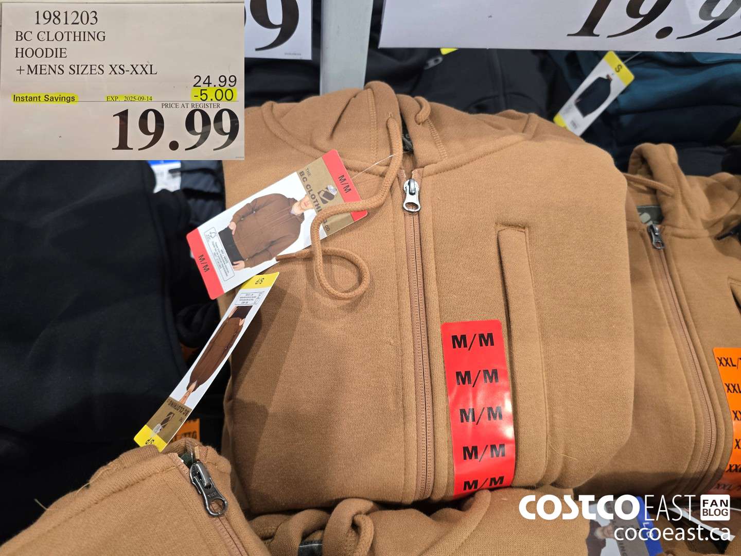 1981203 BC CLOTHING HOODIE +MENS SIZES XS-XXL ($5.00 INSTANT SAVINGS EXPIRES ON 2025-09-14) $19.99