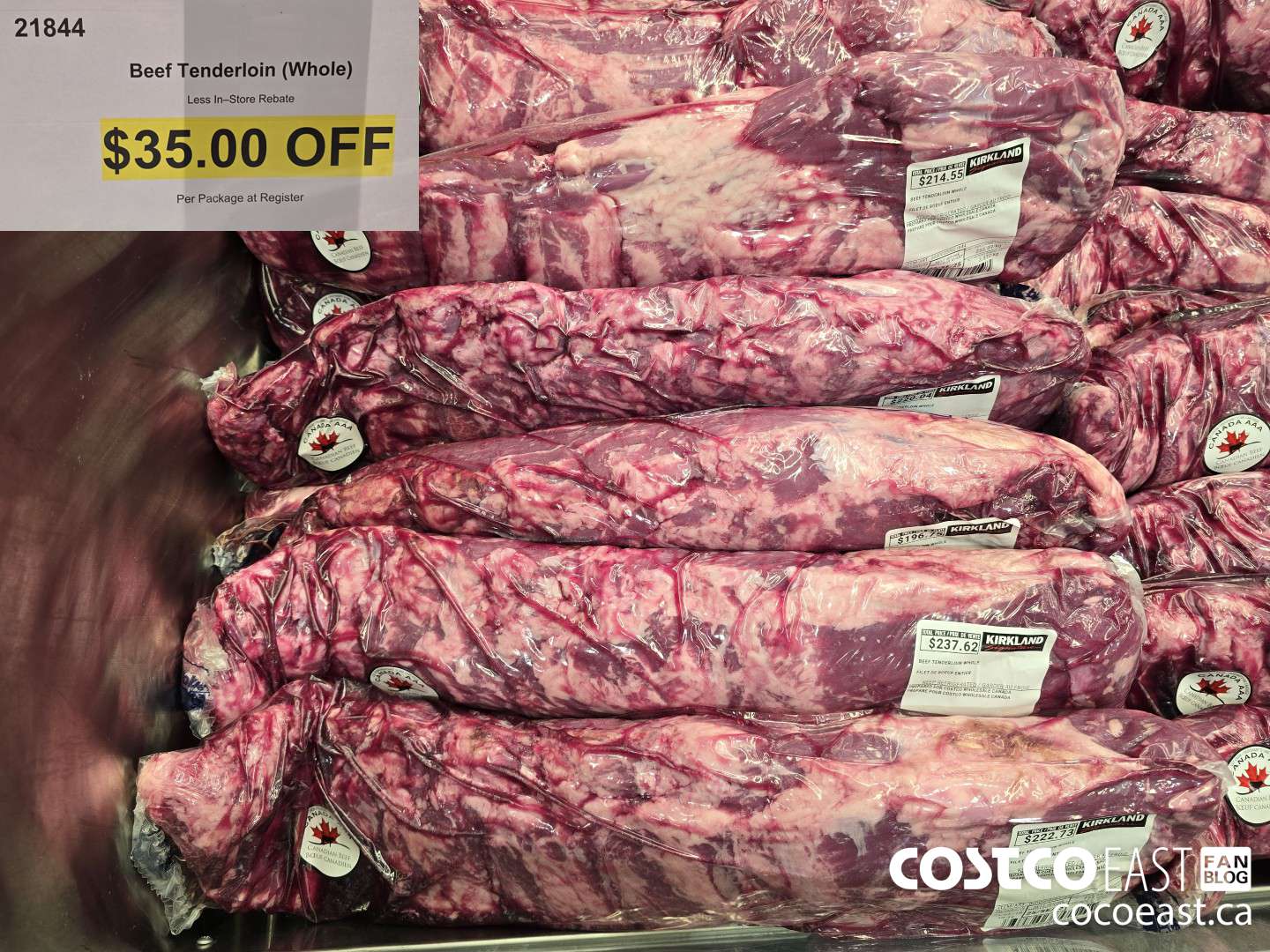 21844 BEEF TENDERLOIN (WHOLE) ($35.00 INSTANT SAVINGS)