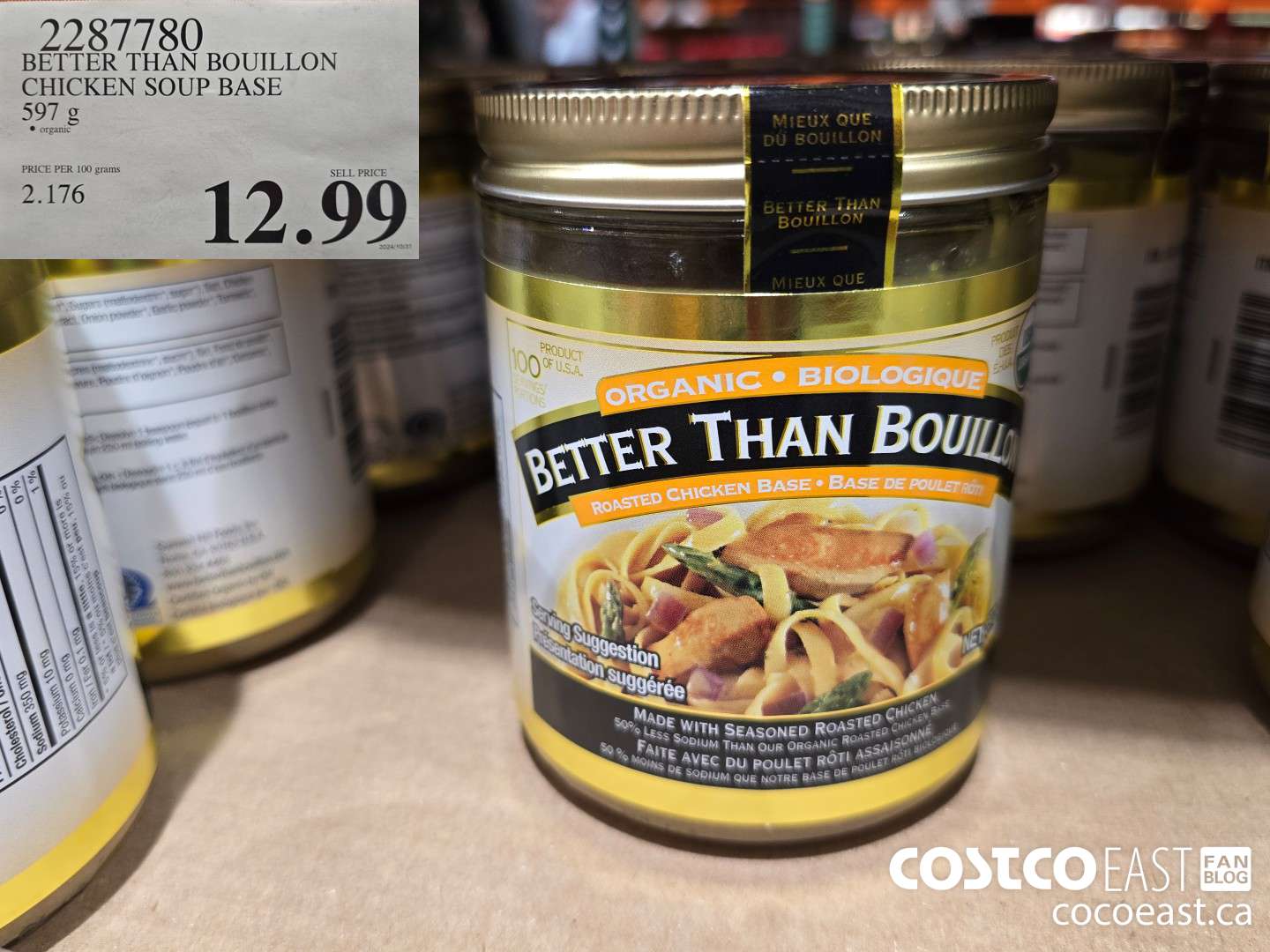 2287780 BETTER THAN BOUILLON CHICKEN SOUP BASE 597G $12.99