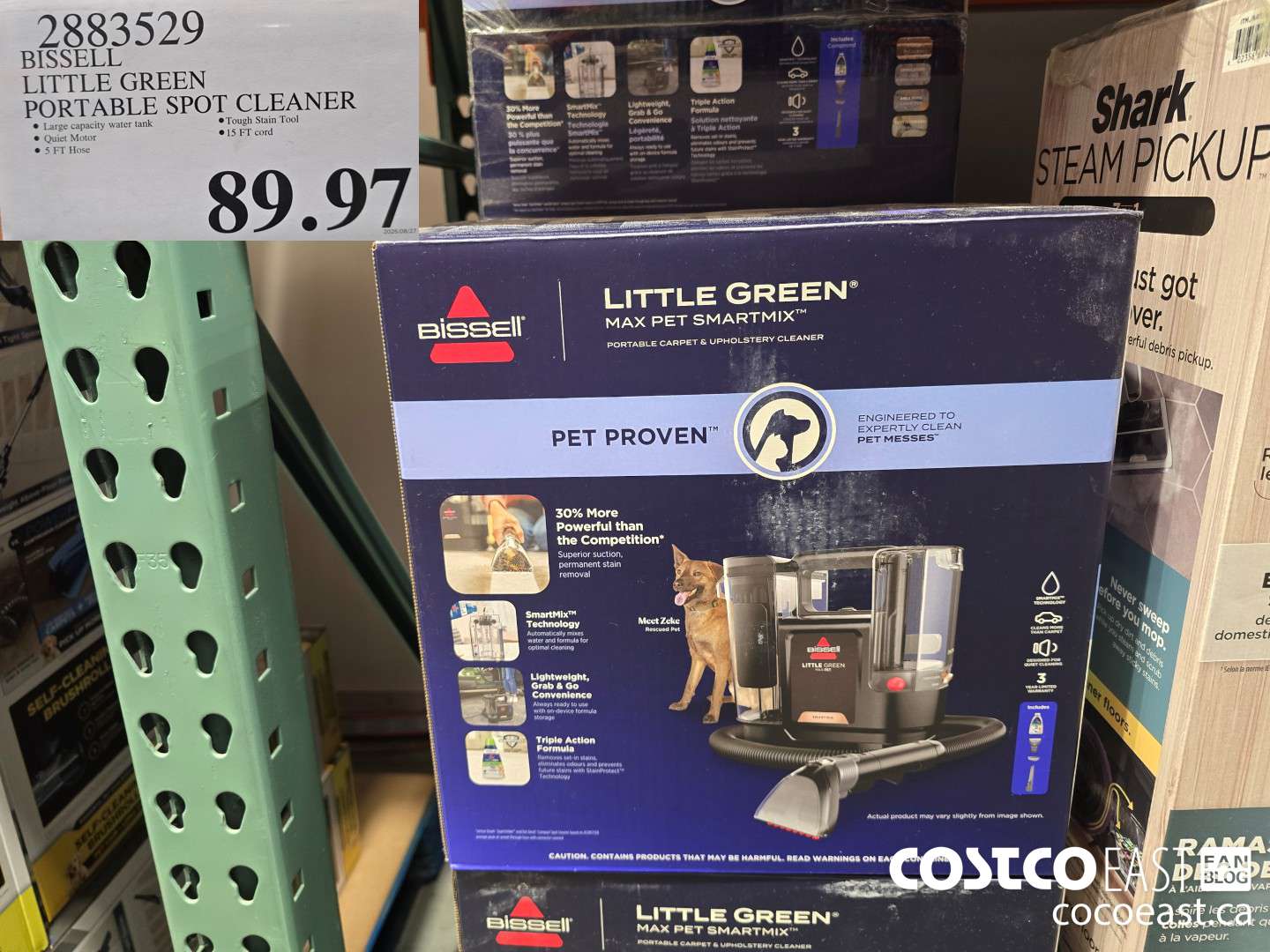 2883529 BISSELL LITTLE GREEN PORTABLE SPOT CLEANER $89.97