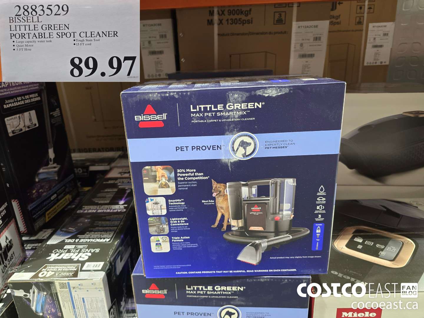 2883529 BISSELL LITTLE GREEN PORTABLE SPOT CLEANER $89.97