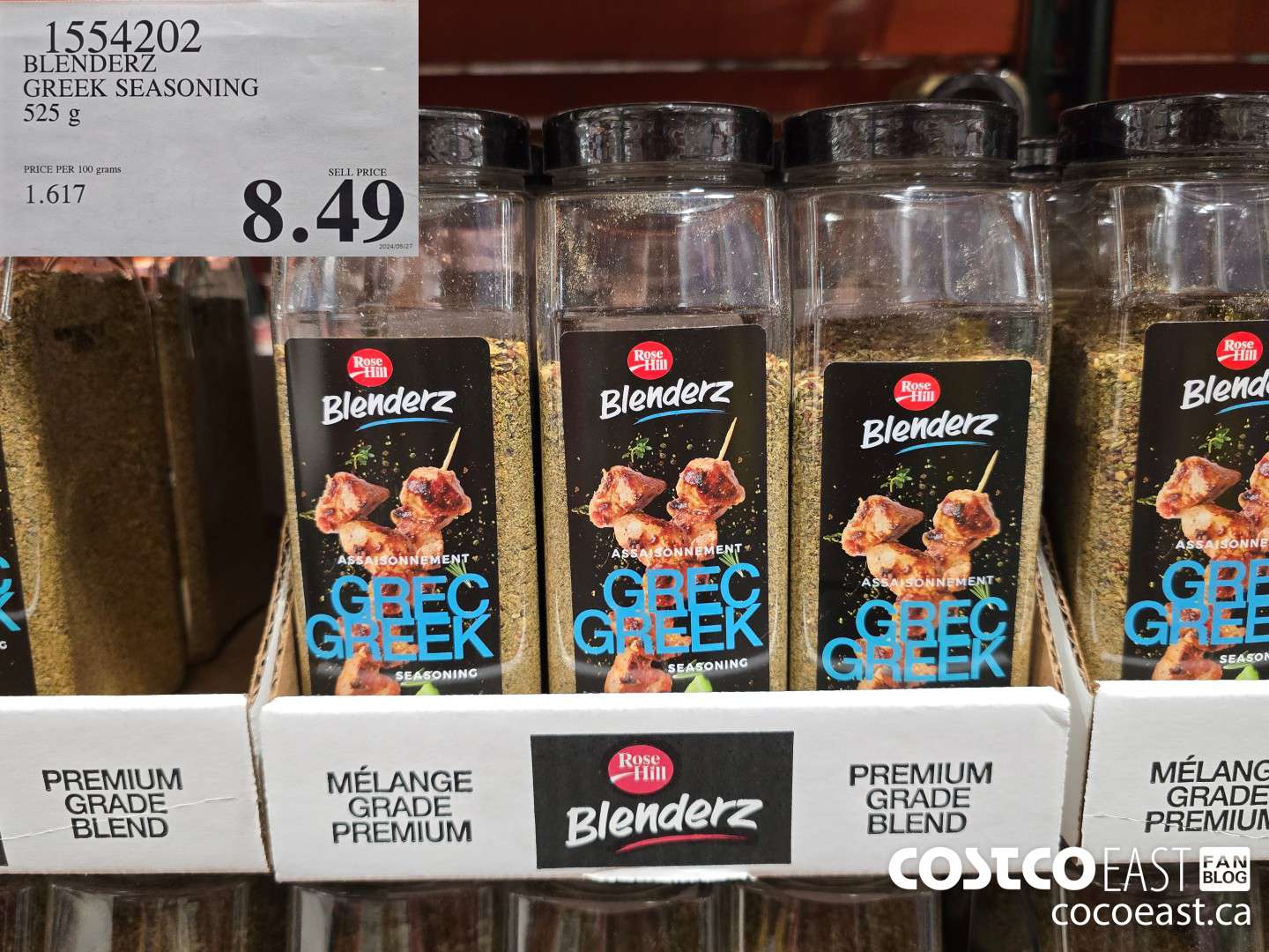 1554202 BLENDERZ GREEK SEASONING 525 G $8.49