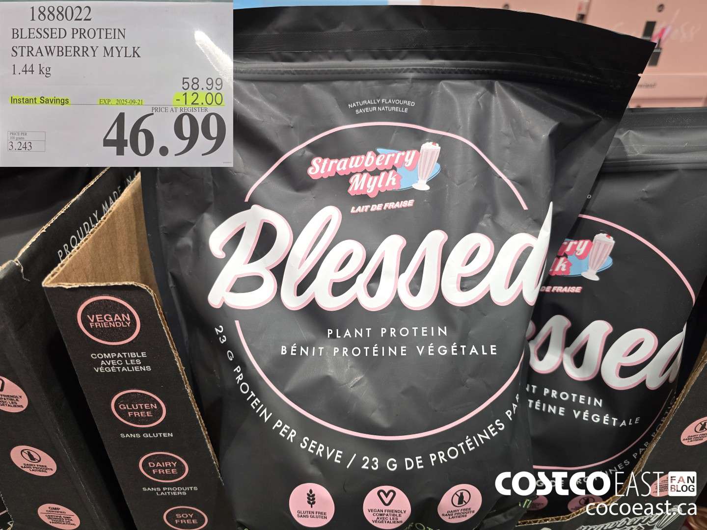 1888022 BLESSED PROTEIN STRAWBERRY MYLK 1.56 KG ($12.00 INSTANT SAVINGS EXPIRES ON 2025-09-21) $46.99