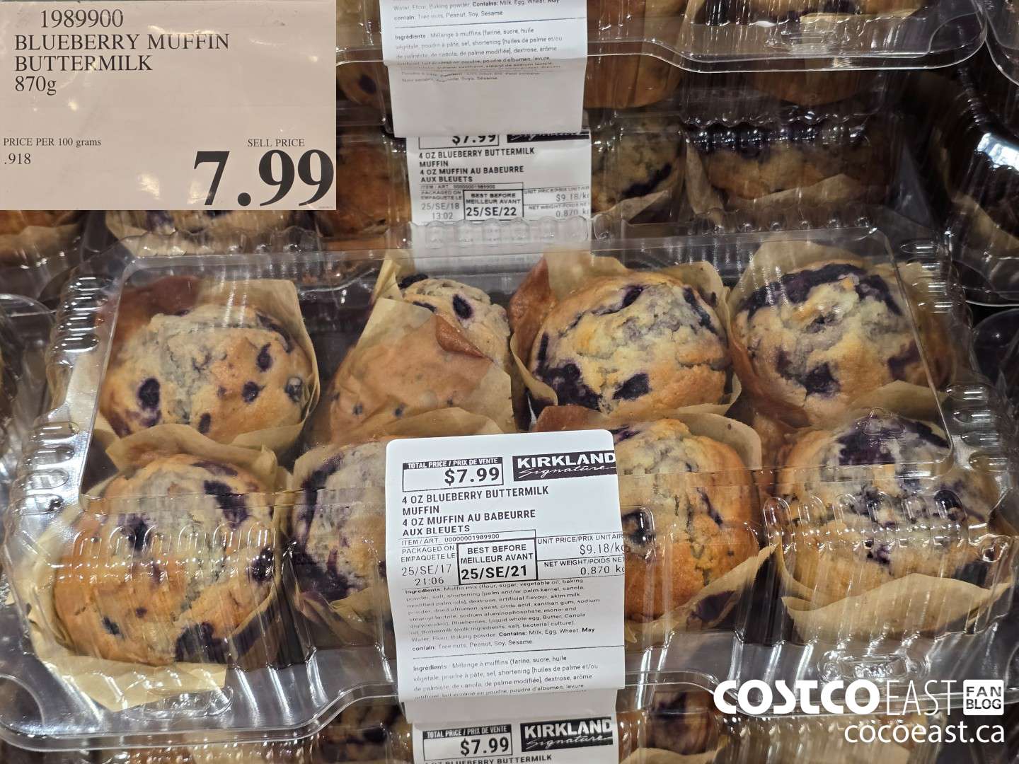 1989900 BLUEBERRY MUFFIN BUTTERMILK 870G $7.99