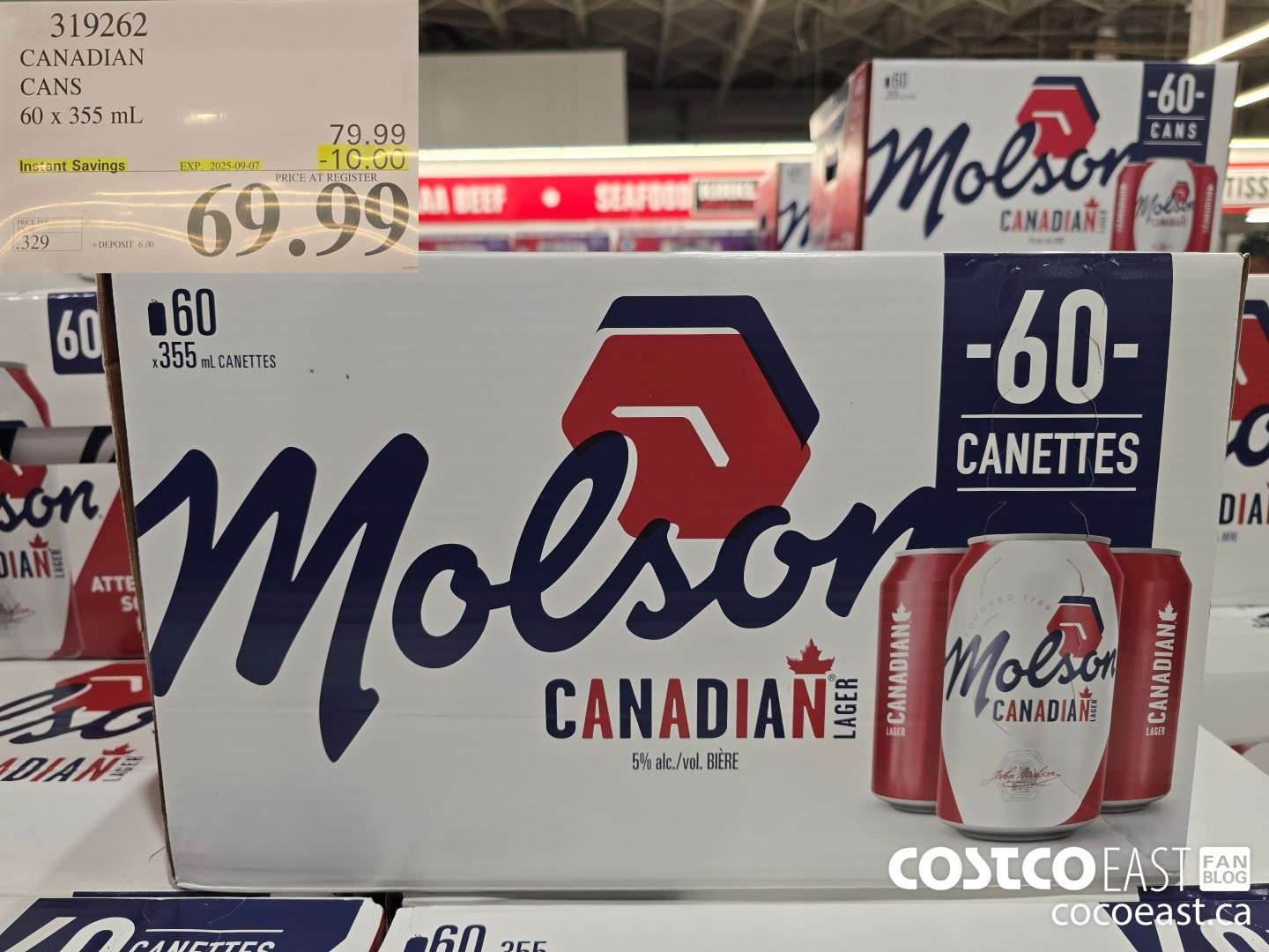 319262 CANADIAN CANS 60 x 355 mL ($10.00 INSTANT SAVINGS EXPIRES ON 2025-09-07) $69.99