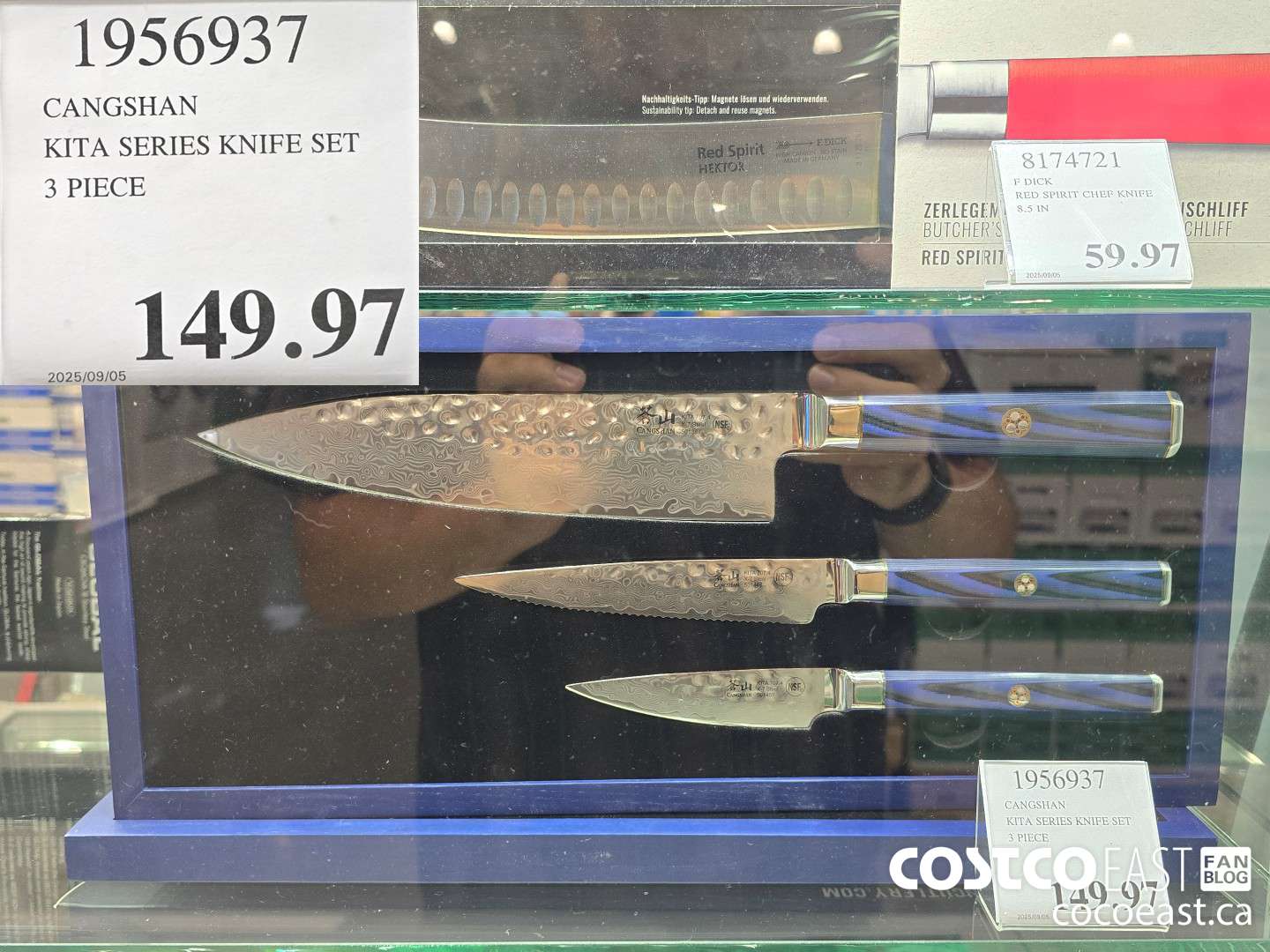 1956937 CANGSHAN KITA SERIES KNIFE SET 3 PIECE $149.97