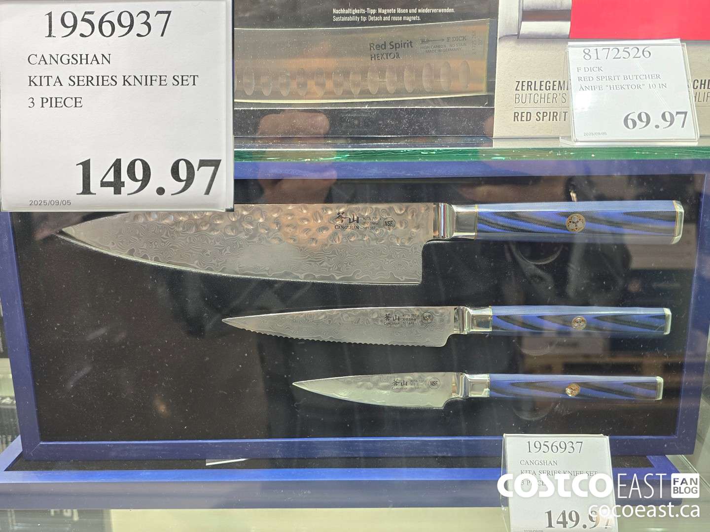 1956937 CANGSHAN KITA SERIES KNIFE SET 3 PIECE $149.97