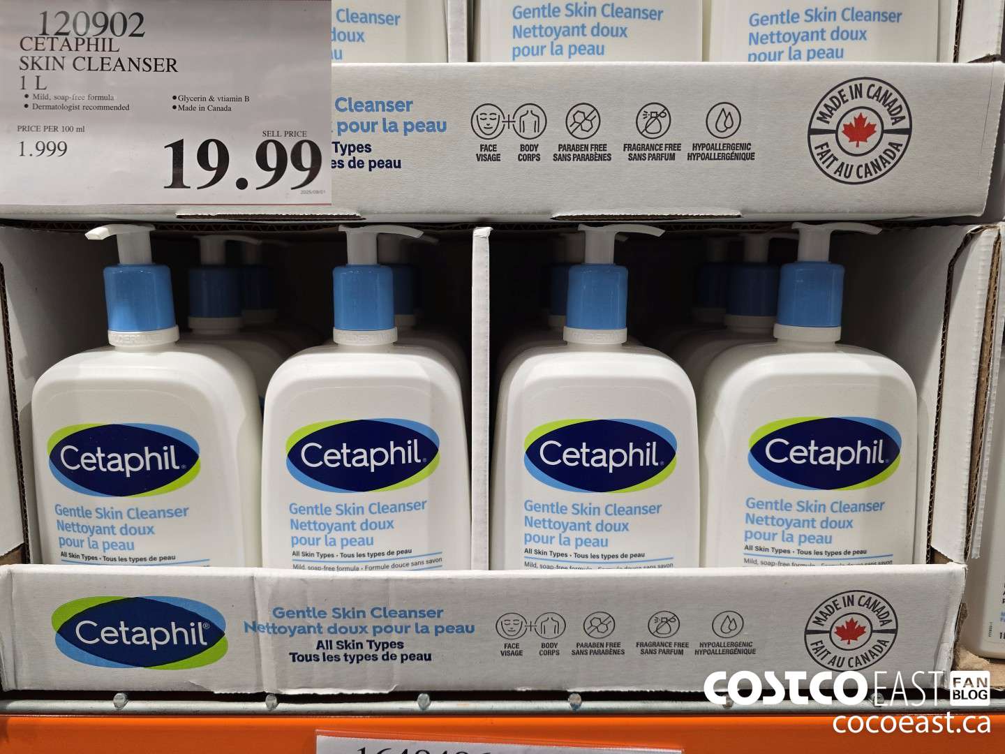 120902 CETAPHIL SKIN CLEANSER 1 L $19.99