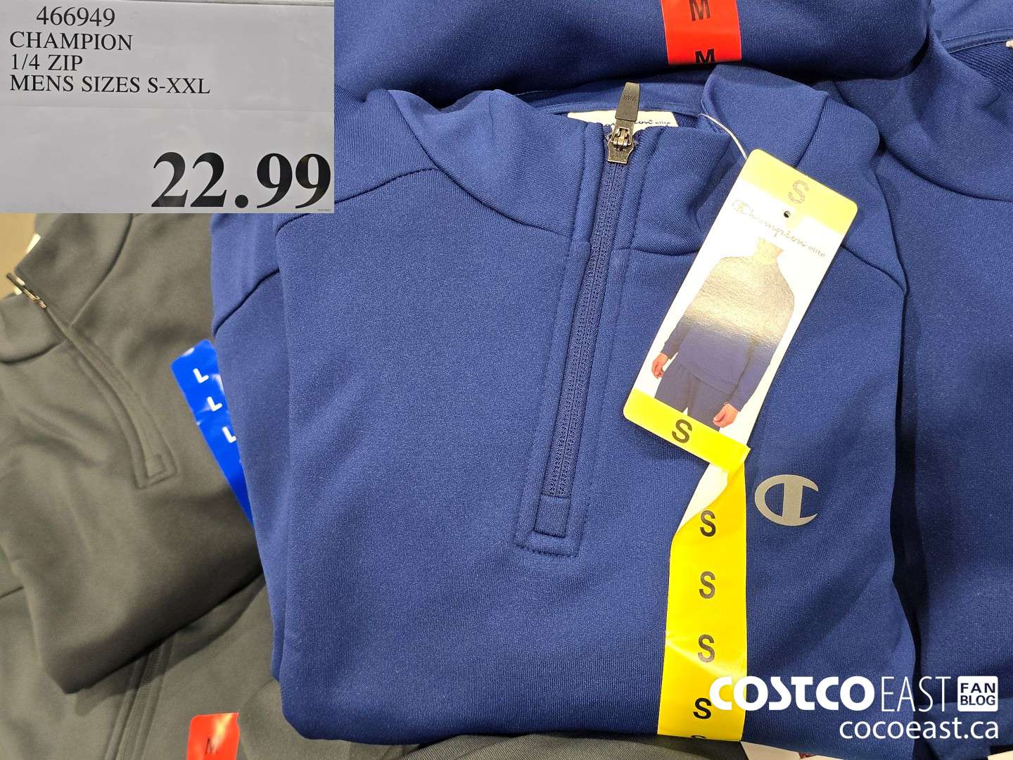 466949 CHAMPION 1/4 ZIP MENS SIZES S-XXL $22.99