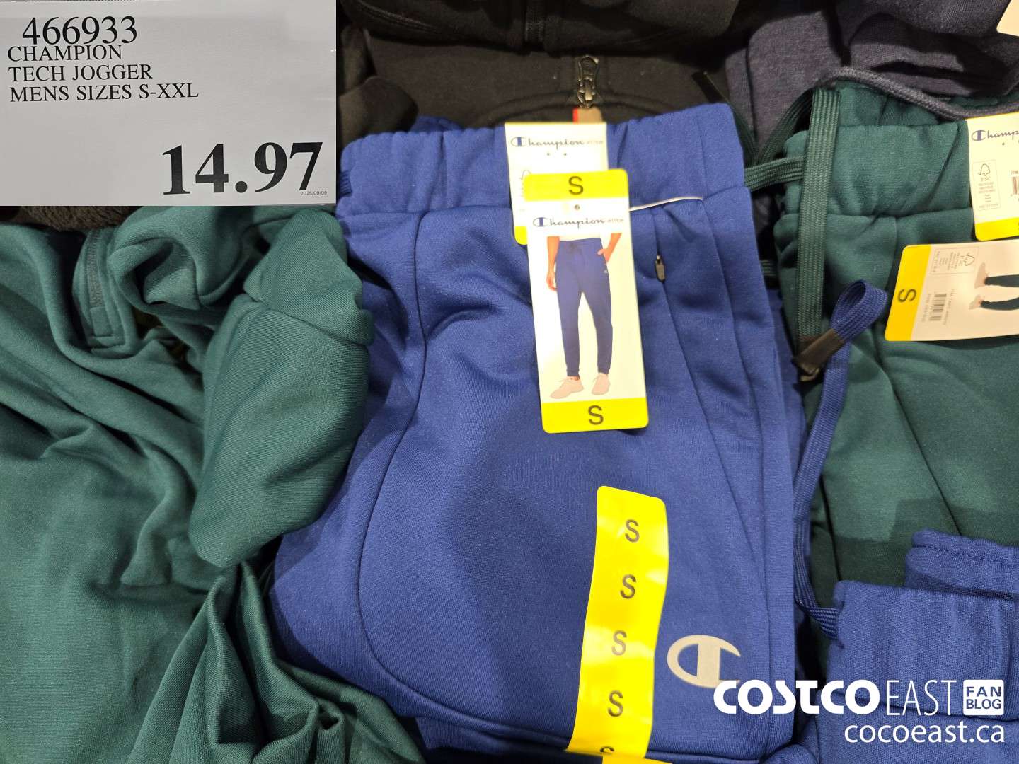 466933 CHAMPION TECH JOGGER MENS SIZES S-XXL $14.97