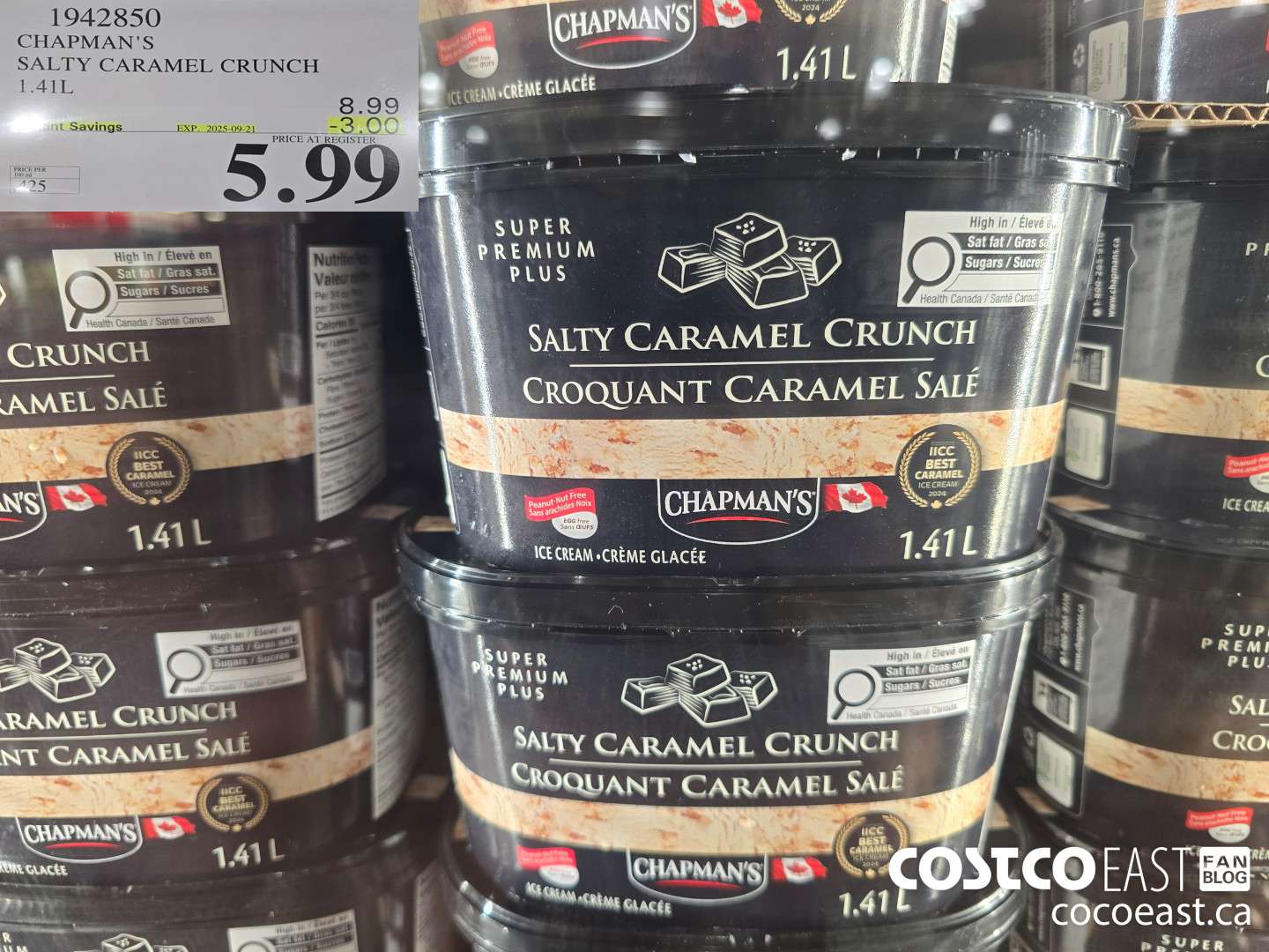 1942850 CHAPMAN'S SALTY CARAMEL CRUNCH 1.41L ($3.00 INSTANT SAVINGS EXPIRES ON 2025-09-21) $5.99