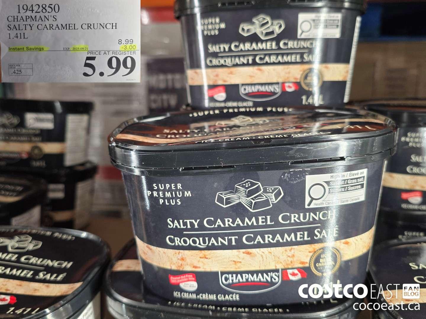 1942850 CHAPMAN'S SALTY CARAMEL CRUNCH 1.41L ($3.00 INSTANT SAVINGS EXPIRES ON 2025-09-21) $5.99