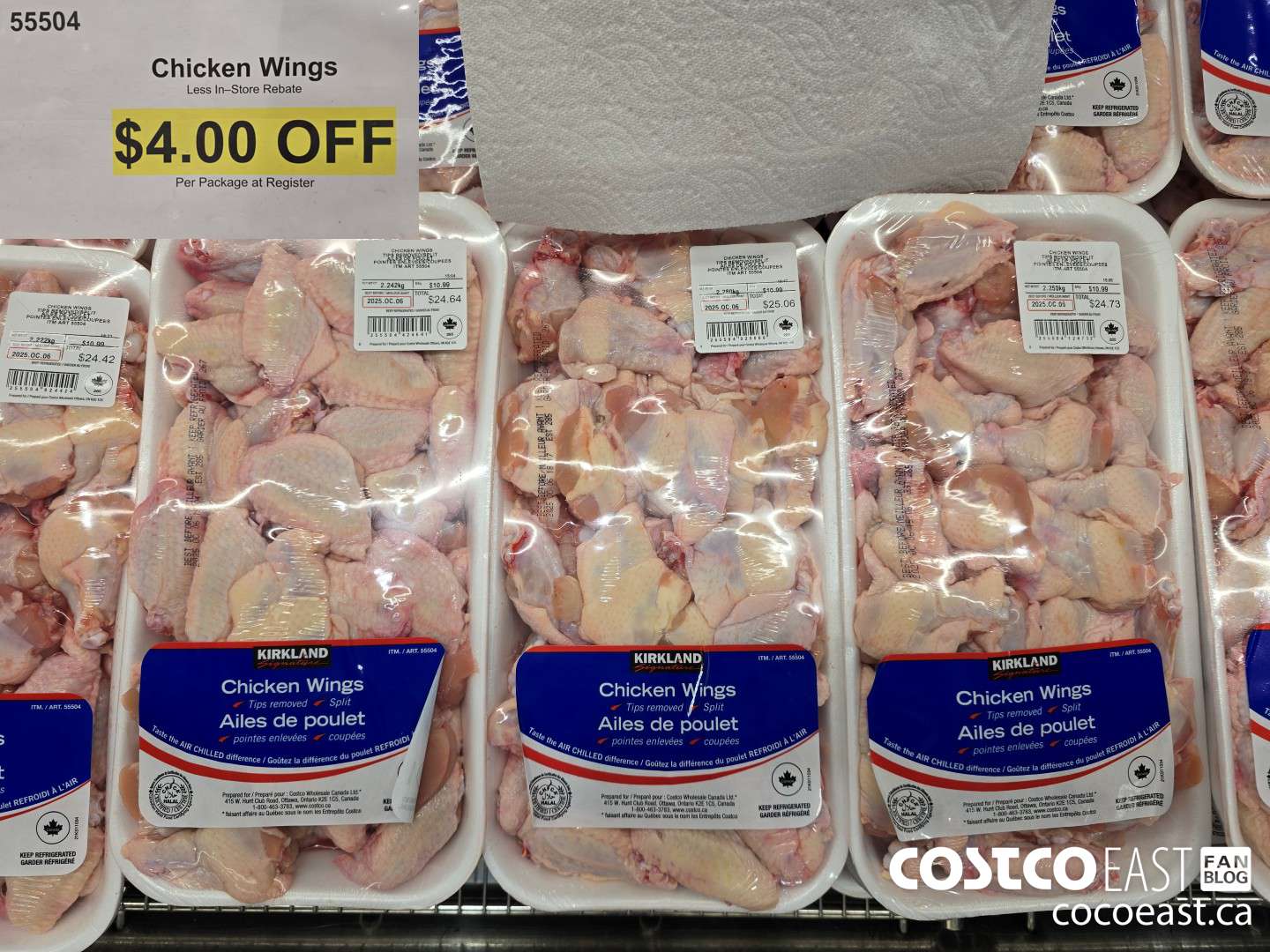 55504 CHICKEN WINGS ($4.00 INSTANT SAVINGS)