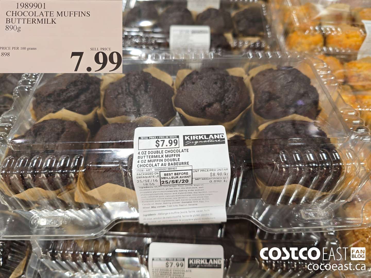 1989901 CHOCOLATE MUFFINS BUTTERMILK 890g $7.99