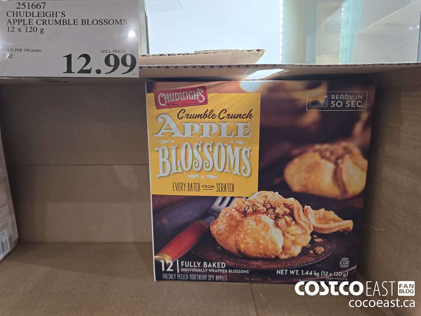 251667 CHUDLEIGH'S APPLE CRUMBLE BLOSSOMS 12 X 120 G $12.99