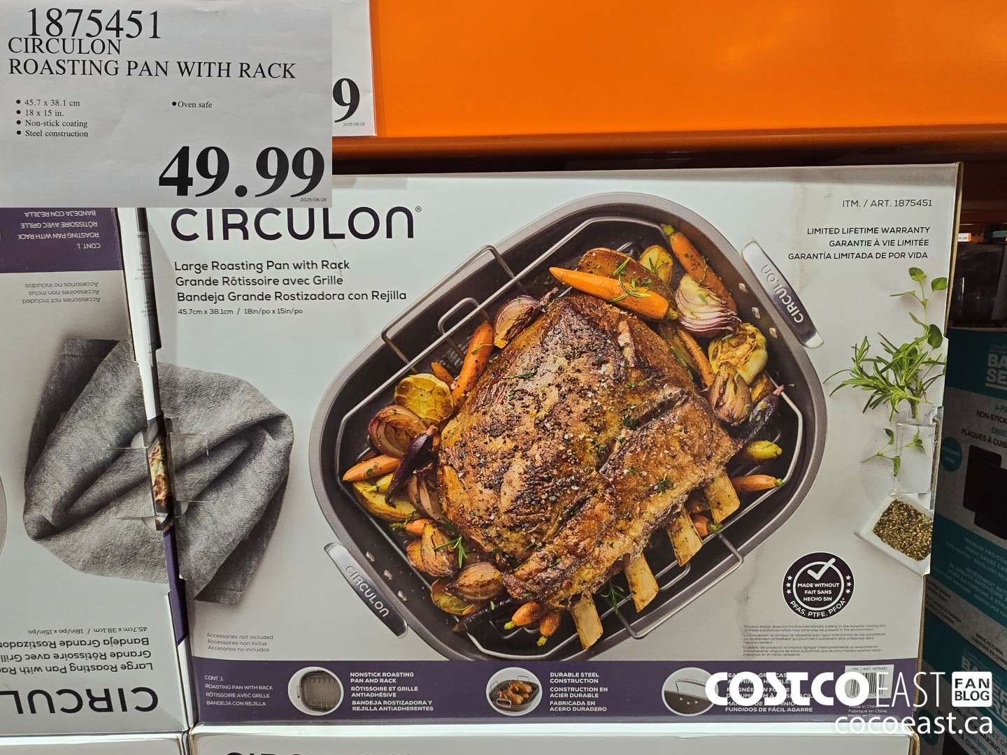 1875451 CIRCULON ROASTING PAN WITH RACK $49.99