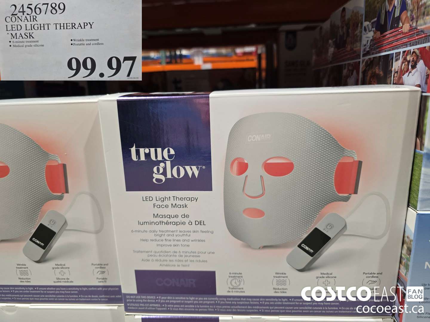 2456789 CONAIR LED LIGHT THERAPY MASK $99.97