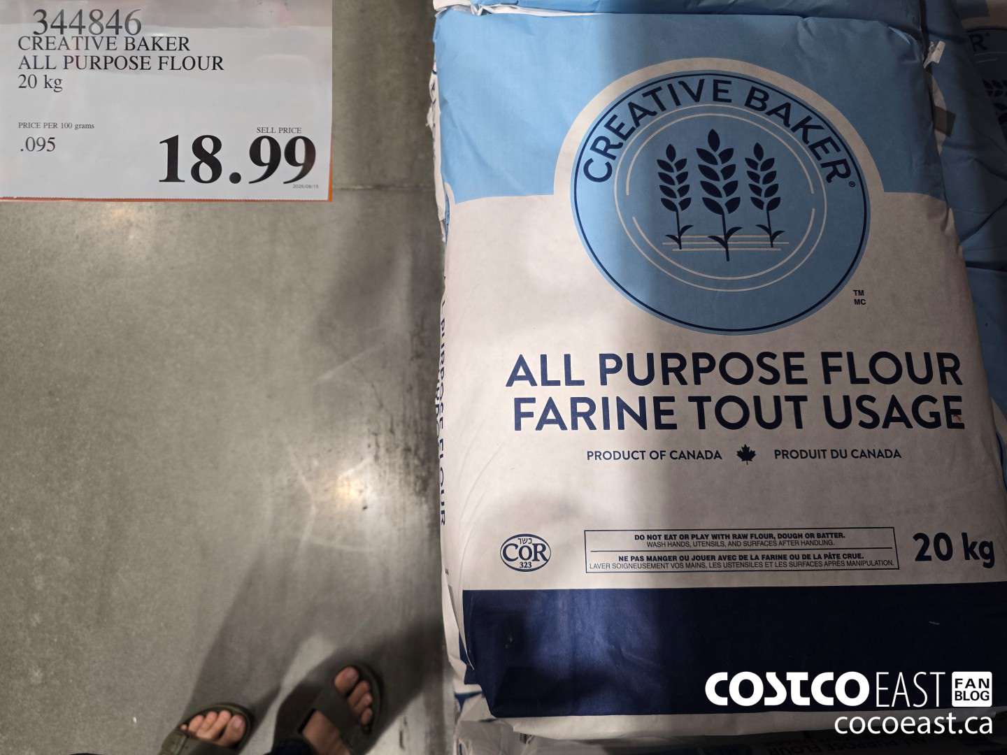 344846 CREATIVE BAKER ALL PURPOSE FLOUR 20 KG $18.99