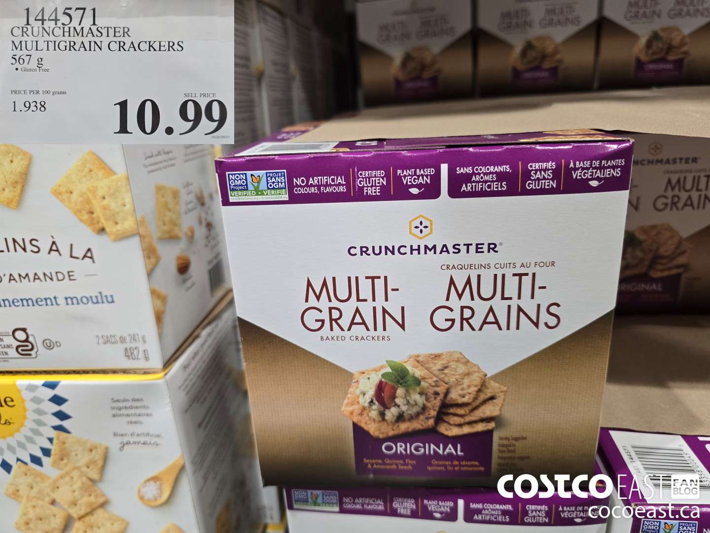 144571 CRUNCHMASTER MULTIGRAIN CRACKER 567 G $10.99