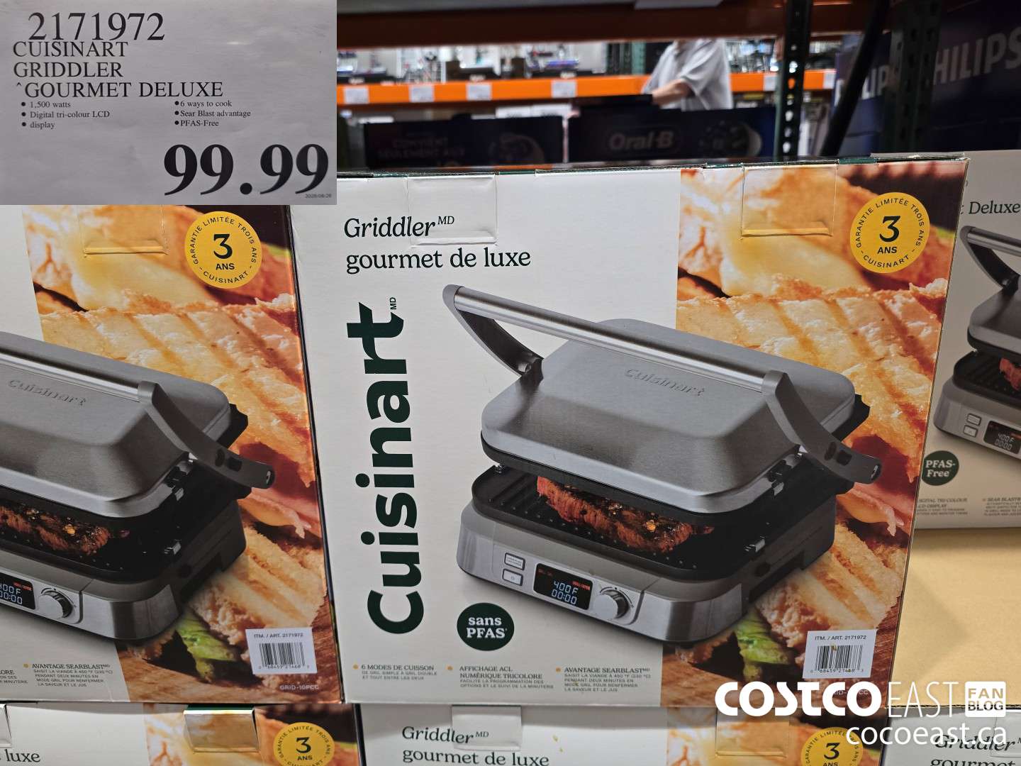 2171972 CUISINART GRIDDLER GOURMET DELUXE $99.99