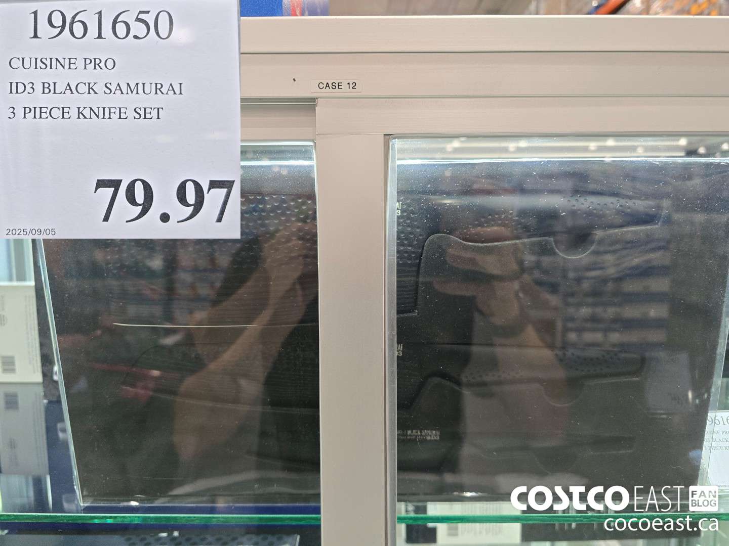 1961650 CUISINE PRO ID3 BLACK SAMURAI 3 PIECE KNIFE SET $79.97
