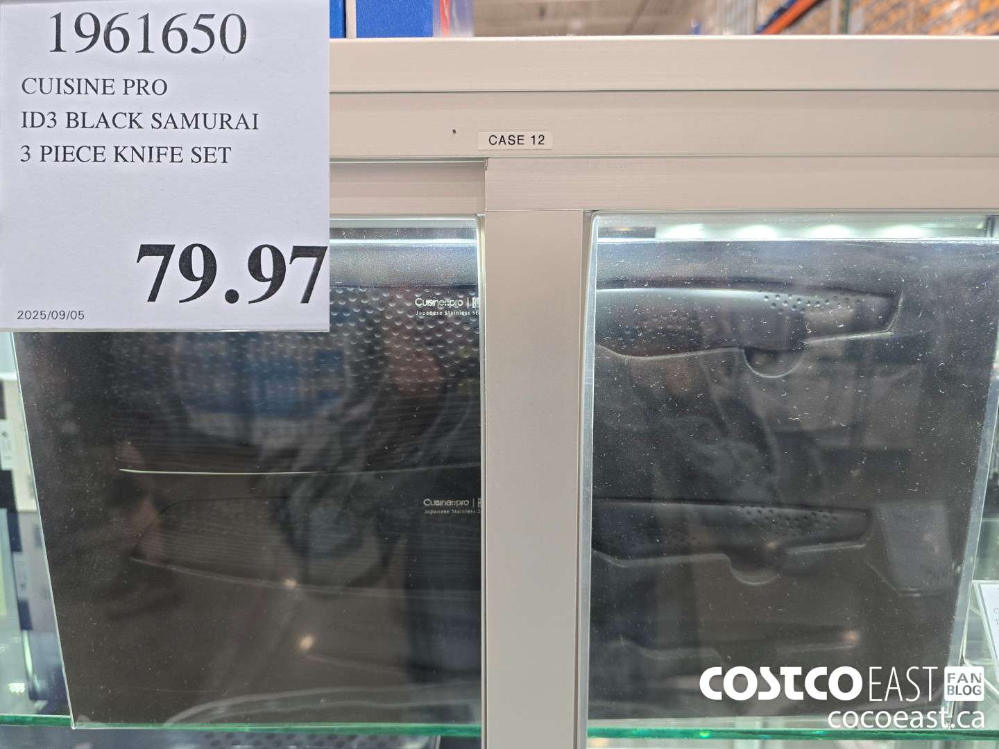 1961650 CUISINE PRO ID3 BLACK SAMURAI 3 PIECE KNIFE SET $79.97
