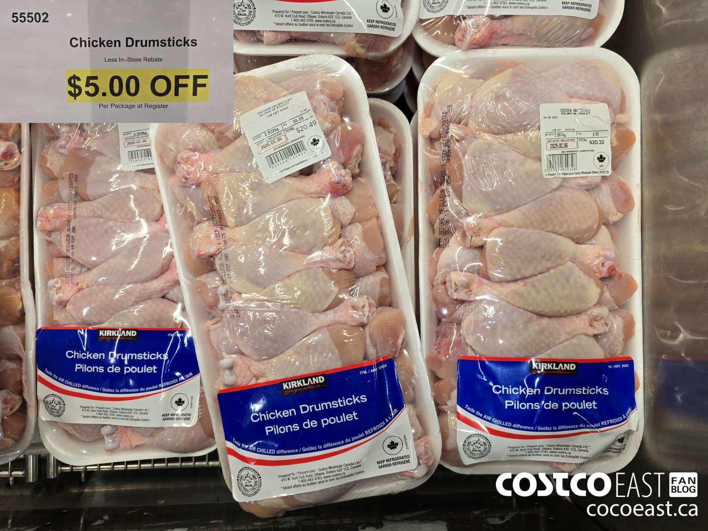 55502 Chicken Drumsticks Per Package at Register  ($5.00 INSTANT SAVINGS)