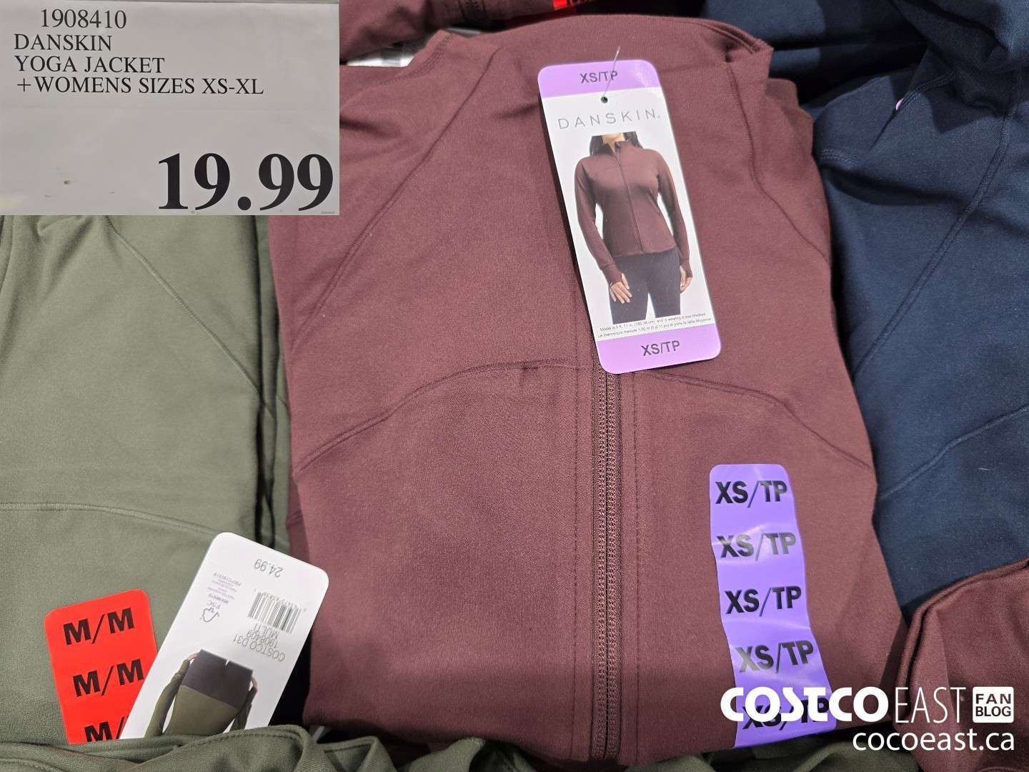 1908410 DANSKIN YOGA JACKET + WOMENS SIZES XS-XL $19.99