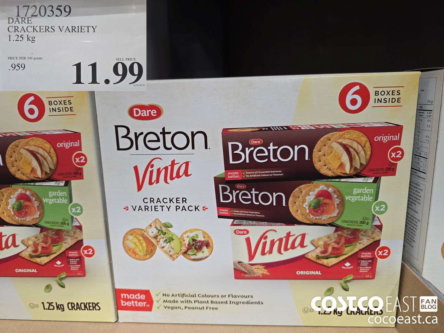 1720359 DARE CRACKER VARIETY PACK 1.25 kg $11.99